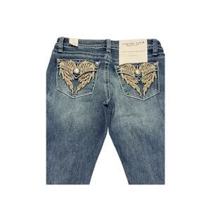 Fire & Rain Women’s Bootcut Flare Jeans Size 11 Medium Wash Low Rise Stretch NWT